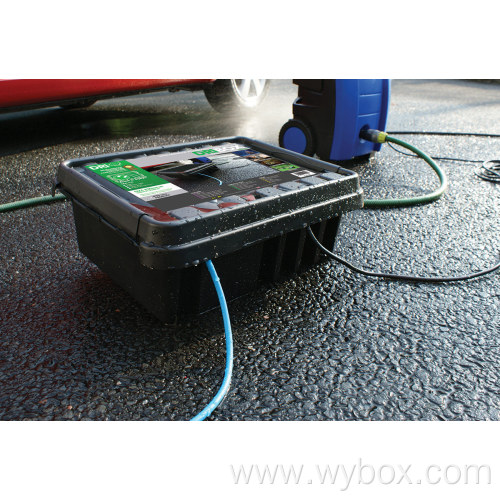 The Original Weatherproof Connection Box Indoor Outdoor Electrical Power Cord Enclosure for Timers Extension Cables SOCKiTBOX